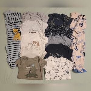 Baby Bundle Carter's Onesies and Sleepwear Size 3 Months